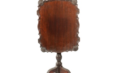 A 19TH CENTURY MAHOGANY TRIPOD TABLE IN THE GEORGE II STYLE ...