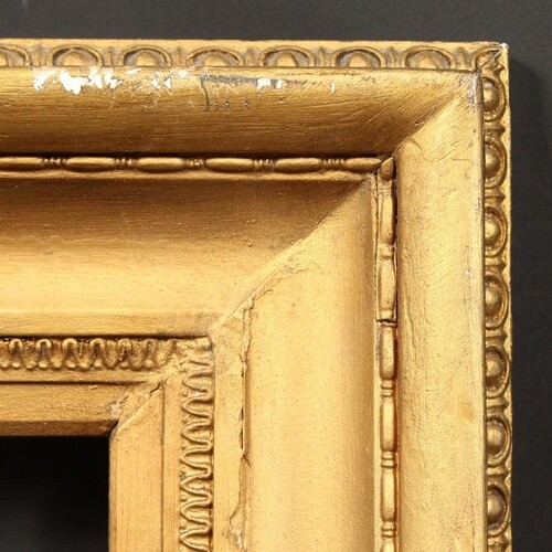 A 19th Century English gilt composition frame, rebate size -...