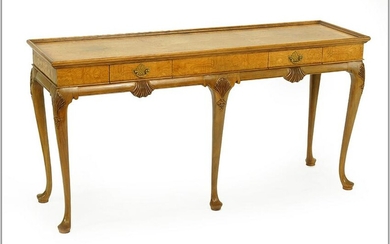 A Baker Two Drawer Console Table.