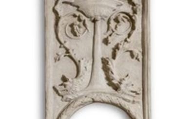A COMPANION PAIR OF PLASTER ARCHITECTURAL PANELS