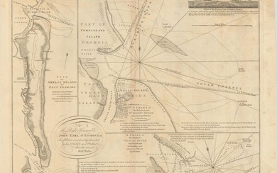 "A Chart of the Entrance into St. Mary's River Taken by Captn. W. Fuller in November 1769 [on sheet with] Plan of Amelia Island in East Florida [and] A Chart of the Mouth of Nassau River... ", Jefferys, Thomas