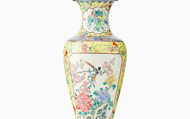 A Chinese Canton Enamel vase