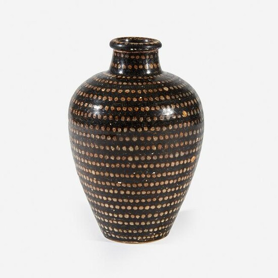 A Chinese Jizhou spotted ovoid vase