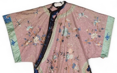 A Chinese silk embroidered court robe, A/F
