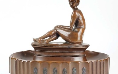 A Fine Art Deco Bronze Staue of Nude Woman Signed H. Kirsch, Circa 1900's