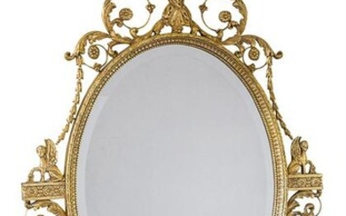 A Fine George III Style Gilded Gesso Mirror