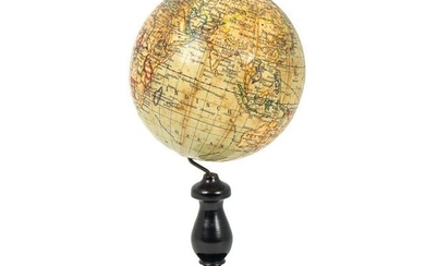 A German Table Globe Height 9 inches.