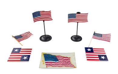 A Group of Seven American Flag Decorated Articles