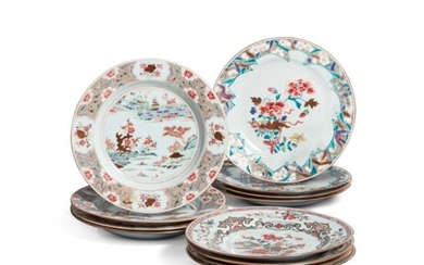 A Group of Twelve Chinese Export Plates