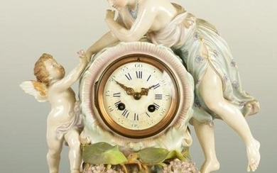 A LATE 19TH CENTURY CONTINENTAL MEISSEN STYLE PORCELAIN