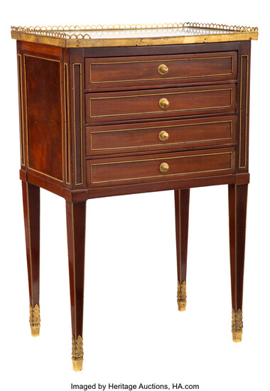 A Louis Moreau Mahogany Chiffoniere with Gilt Bronze Mounts (late 18th century)