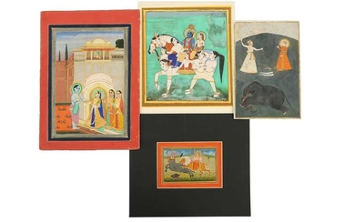 A MISCELLANEOUS GROUP OF TWENTY-FOUR MODERN INDIAN AND PERSIAN PAINTINGS MADE FOR THE WESTERN EXPORT MARKET PROPERTY OF THE LATE BRUNO CARUSO (1927 - 2018) COLLECTION Iran and India, second half 20th century