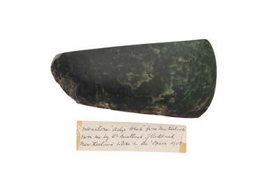 A Maori Adze Blade (TOKI POUNAMU), New Zealand, Probably 19th Century Or Earlier