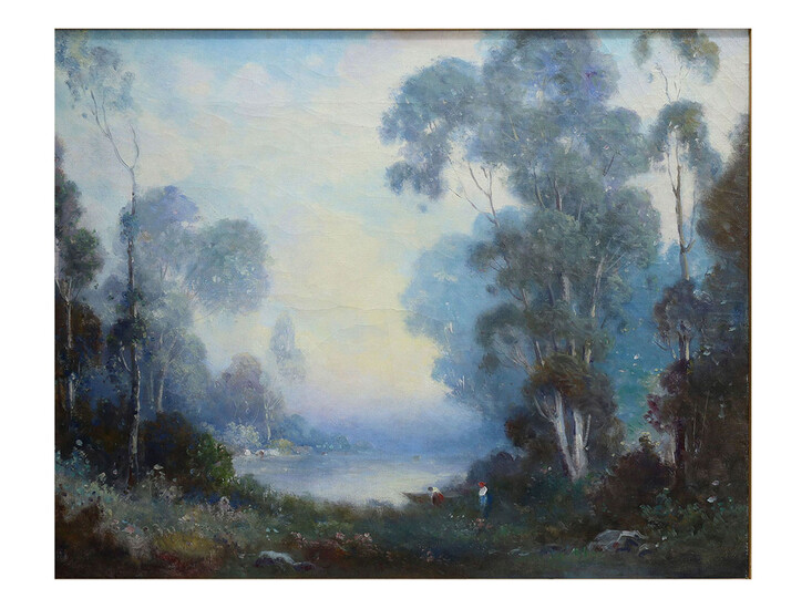 A PODCHERNIKOFF OIL ON CANVAS LANDSCAPE PAINTING