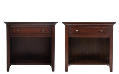 A Pair of Contemporary One-Drawer Night Stands