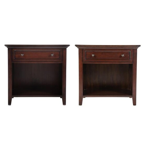 A Pair of Contemporary One-Drawer Night Stands