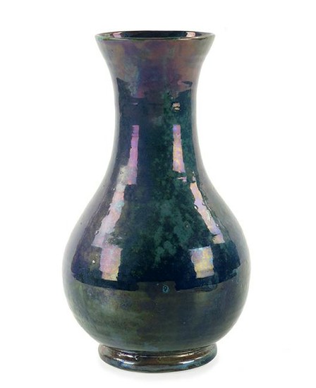 A Pewabic Iridescent Pottery Vase.