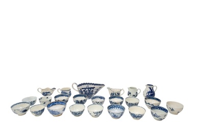 A QUANTITY OF MAINLY WORCESTER PORCELAIN Mid 18th century...