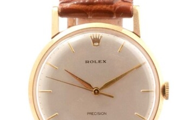 A Rolex 9ct yellow gold cased Precision wristwatch