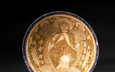 A SAMARKAND STYLE POTTERY BOWL CENTRAL ASIA, 10TH CENTURY OR LATER