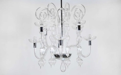 A Venini crystal chandelier