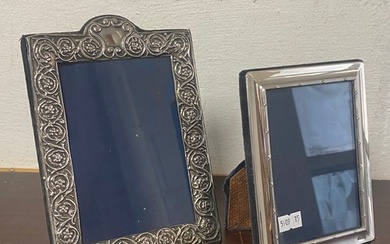 A Victorian style silver faced photo frame, Sheffield 1992, ...