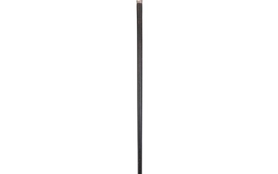 *A WALKING CANE, with a carved bone handle in the of a tur...