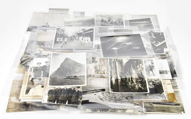 A WWII period collection of approximately seventy black and white...