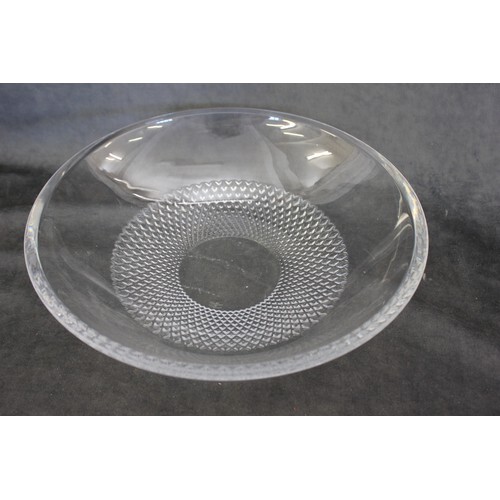 A Waterford glass shallow John Rocha fruit bowl, with etched...