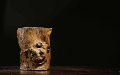 A Wooden Brush-pot