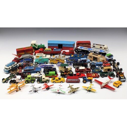 A collection of 1960s diecast toys, including Corgi, Dinky, ...