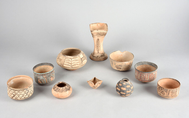 A collection of Nal pottery vessels