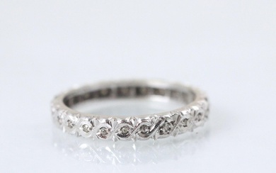 A diamond set full eternity ring, the continuous round cut d...