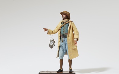 A figure of a night watchman from a Nativity scene