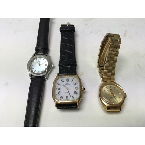 A ladies Nivada automatic watch plus 2 additional watches in...