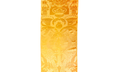 A length of yellow damask silk Circa 1720-1730, probably Dutch...