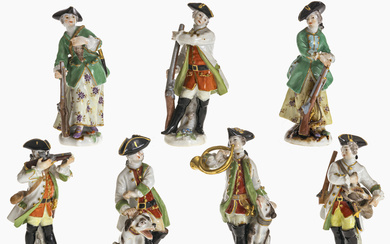 A miniature hunting party - Meissen, mostly 1924 - 1934