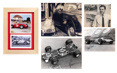 A quantity of driver signed images and prints