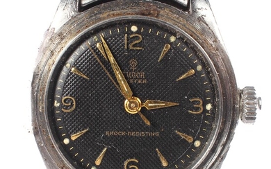 A vintage gents Tudor oyster shock resisting wristwatch