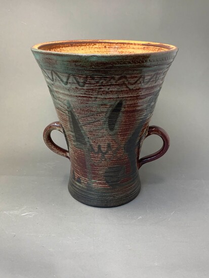ACCOLAY Important vase en céramique emmaillé... - Lot 128 - Delon - Hoebanx
