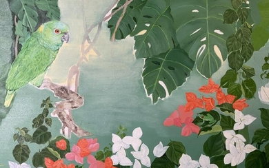 Acrylic Painting of Rainforest Artwork