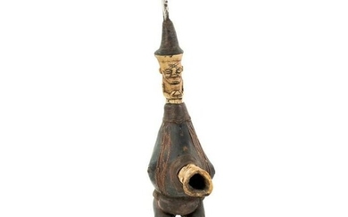 African Congo Lega Figural Smoking Pipe