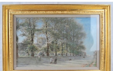 Albert Goodwin, (1845-1932) - A framed & glazed watercolour,...