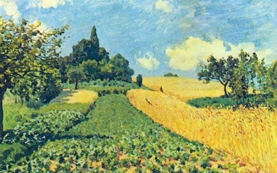 Alfred Sisley - Grain Fields on the Hills of Argenteuil