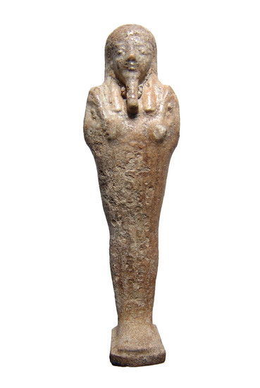 An Egyptian faience ushabti, Late Period