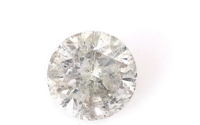 An unmounted brilliant-cut diamond weighing app. 1.02 ct. Colour: J. Clarity: P....