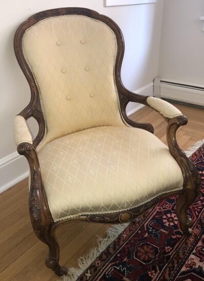 Antique Louis IX Provencal Bergere Chair