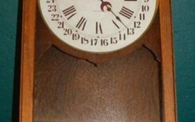 Antique Oak Seth Thomas School Clock