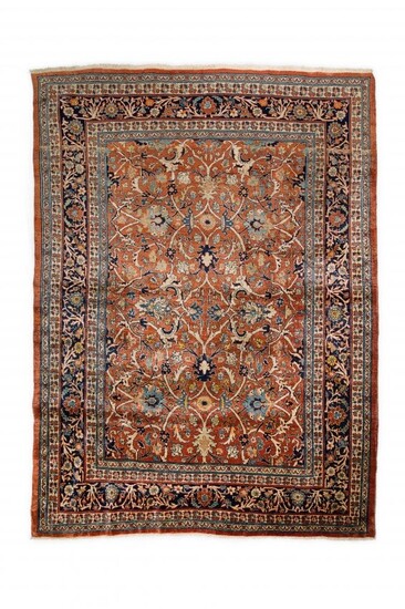Antique Silk Tabriz 201 X 120 cm fine carpet