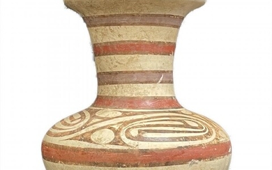 Antique Southwestern Polychrome Terracotta Pottery Jar